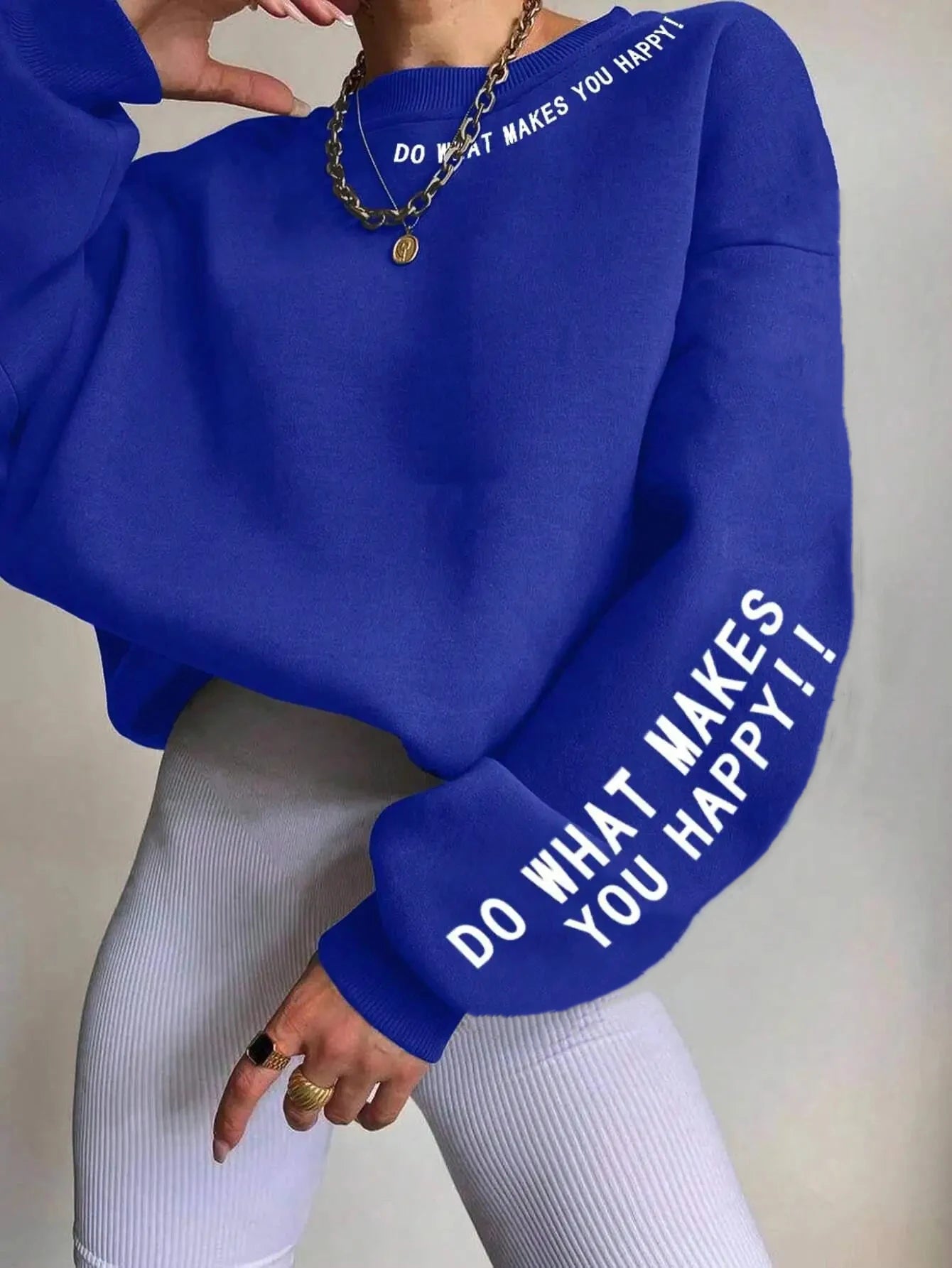 Do What Makes You Happy warm soft Crewneck
