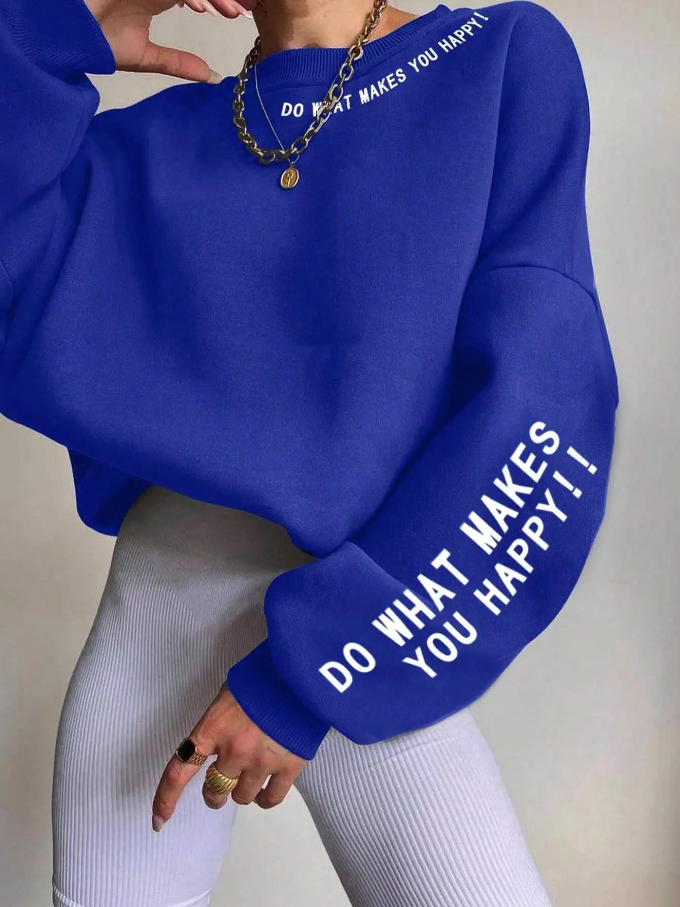 Do What Makes You Happy warm soft Crewneck